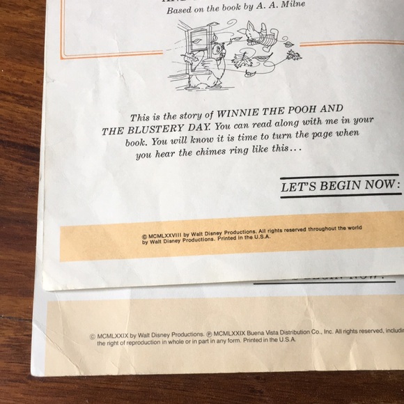 Lot of 5 Vintage Disney 24 Page Read-Along Children's Books ~ No Tapes - Picture 8 of 13